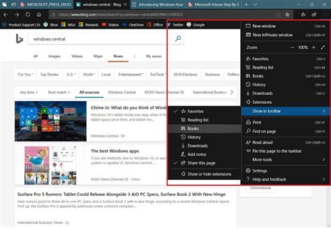 List Of New Features In Microsoft Edge In Windows 10 Fall