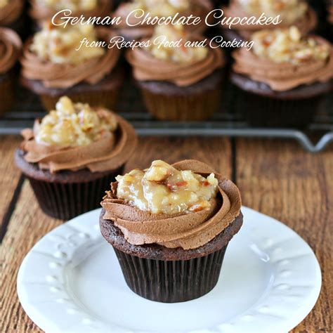 Simple to make and decadent to eat. German Chocolate Cupcakes - Recipes Food and Cooking