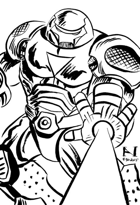 Hulkbuster preparing to fight and defeat hulk coloring pages. Hulkbuster Iron Man Coloring Sheet