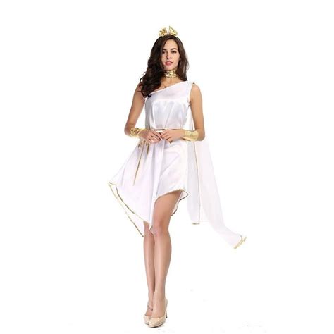 Vashejiang White Greek Goddess Cosplay Costumes Cute Roman Princess