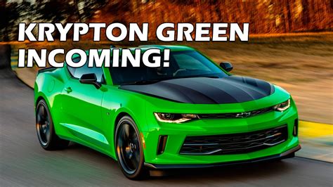 2017 Camaro Krypton Green 1le Youtube