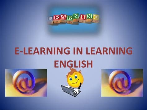 E Learning In Learning English