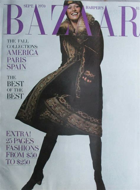 Harpers Bazaar September 1970 Magazine Bazaar Sep 1970