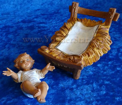 Baby Jesus W Crib 12 Scale Fontanini Nativity Infant Jesus 72913