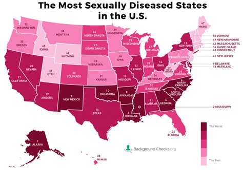 The Most Sexually Diseased States In The United States Vivid Maps