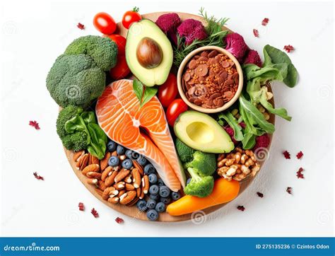 The Healthy Food Selection Includes Many Fresh Ingredients To Promote A