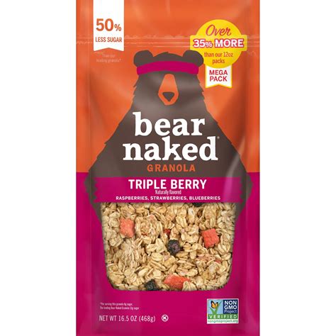 Bear Naked Triple Berry Granola Cereal 16 5 Oz Walmart Com