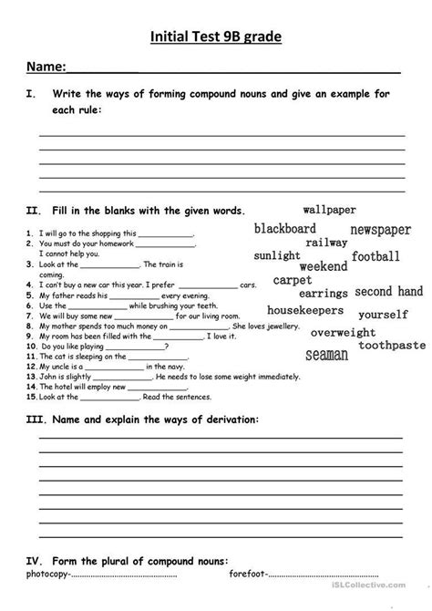 Free Printable Vocabulary Worksheets 9th Grade
