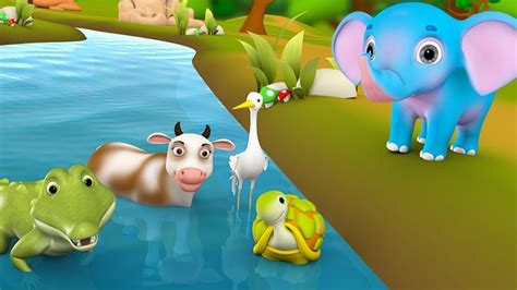 Hygiene Elephant Telugu Story స్వచ్ఛమైన ఏనుగు నీతి కధ 3d Animated Kids
