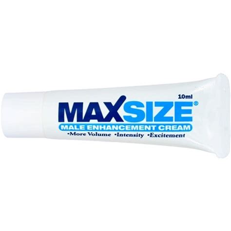 Max Size Cream 10 Ml Sex Toys At Adult Empire