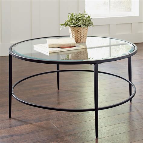 A rectangle coffee table is the most popular type of modern glass coffee table. 30 Round Glass Top Coffee Table