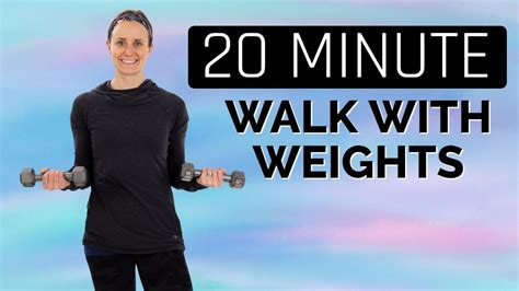 20 Minute Walk At Home With Weights Workout With Jordan Youtube