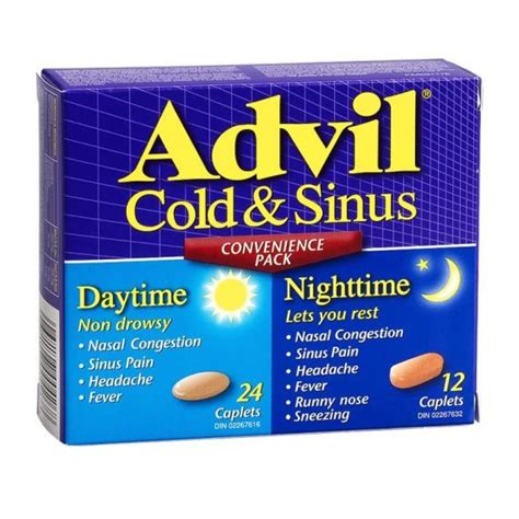 Advil Cold And Sinus Daytime And Nighttime 36s University