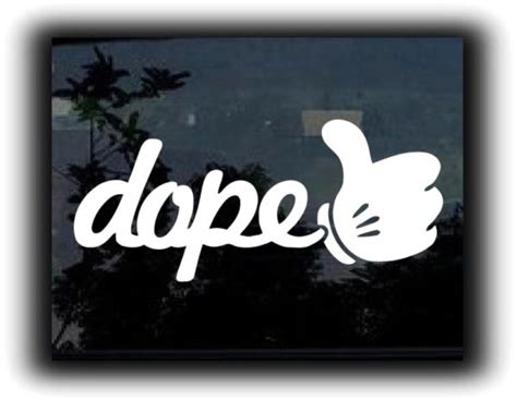 Dope Thumbs Up Jdm Car Window Decal Stickers Made In Usa