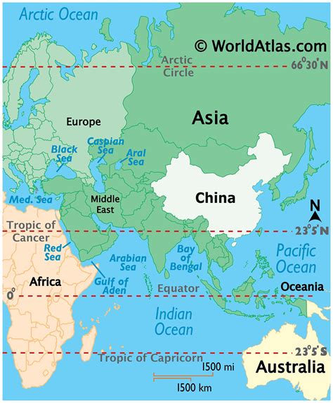 China On A World Map