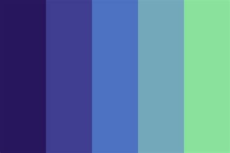 Royal Blue To Spring Green Color Palette In 2020 Green Colour Palette