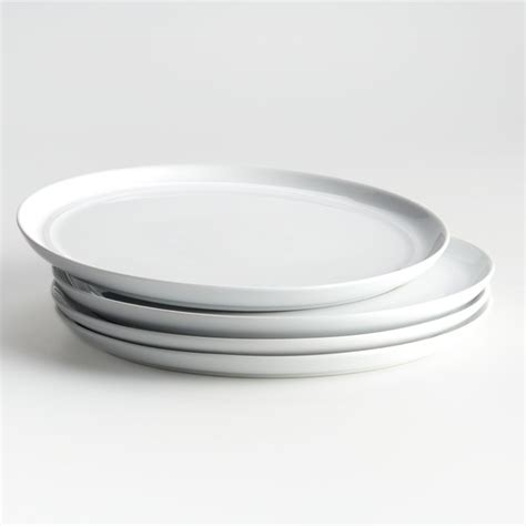 Hue White Dinner Plates Set Of Four Reviews Crate And Barrel