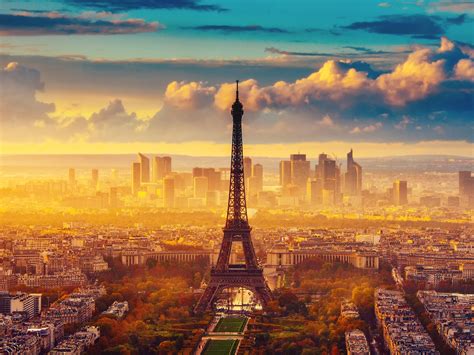 壁紙 フランス、パリ、エッフェル塔、秋、空、雲、朝 1920x1200 Hd 無料のデスクトップの背景 画像