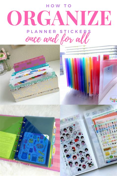 10 Different Ways To Organize Your Planner Stickers From Binders To