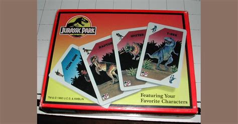 Jurassic Park Dinosaur Escape Card Game Board Game Boardgamegeek