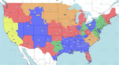 Denver Broncos Vs New Orleans Saints Nfl Week 12 Tv Broadcast Map