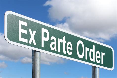 Ex Parte Order Free Of Charge Creative Commons Green Highway Sign Image