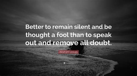 Https://tommynaija.com/quote/better To Remain Silent Quote