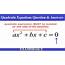 Quadratic Equation Questions & Answers  Download PDF
