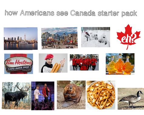 How Americans See Canada Starter Pack Starterpacks