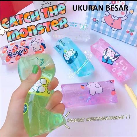 Jual Mainan Anak Catch The Monster Water Snake Jelly Monster Air