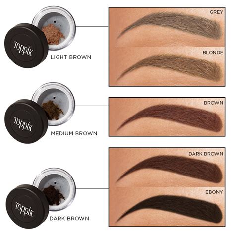 Eyebrow Color Chart