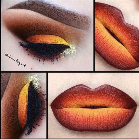 Hot Fire Makeup Looks To Try For Fun With Images Fire Makeup Eye