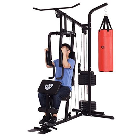 Goplus 100 Lb Stack Home Gym Exercise Equipment Machine Chest Press