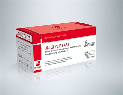 Polyglycolic Acid Suture Uniglyde Fast Universal Sutures