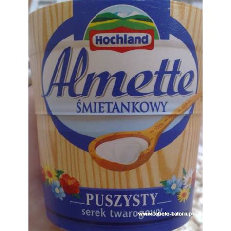 Pomoże ci on stworzyć swój własny jadłospis i dieta ketogeniczna stanie się . Serek Almette Åmietankowy - Hochland - kalorie, wartoÅci