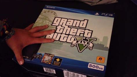 Sony Playstation 3 Grand Theft Auto V 500 Gb Bundle Unboxing Youtube