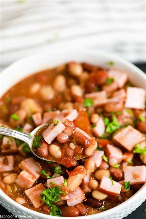 Crock Pot 15 Bean Soup With Ham Delicious 15 Bean Soup Recipe