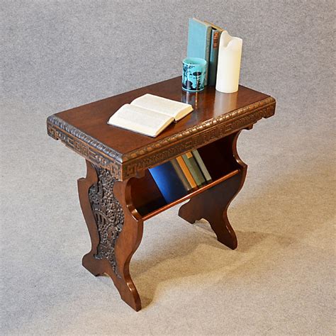 Featuring a modern design and clean profile, the solid oak magazine table will transform your space from 'meh' to 'absolutely amazing'! Antique Occasional Side Table Book Magazine Rack Victorian ...