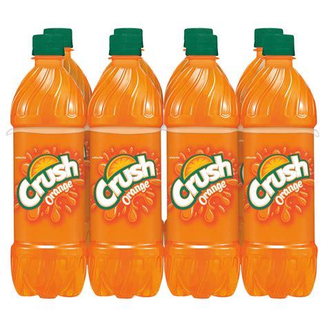 Crush Orange Soda Pop 169 Fl Oz 8 Pack Bottles