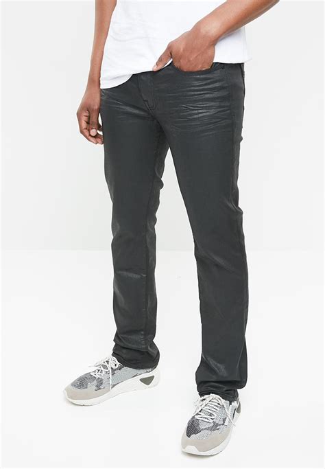 Skinny Jeans Black Coated Wash Guess Jeans