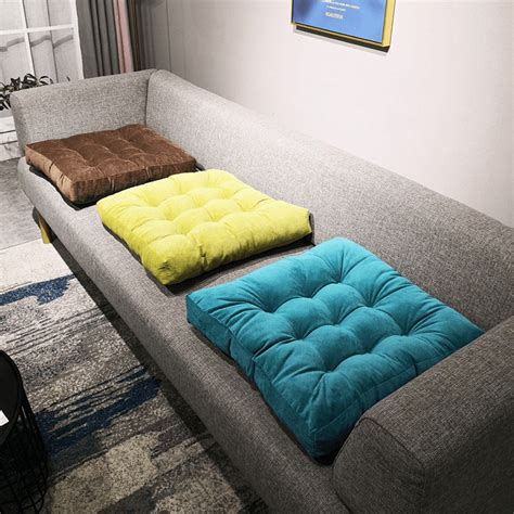 8 Colors Corduroy Tatami Futon Pad Plush Thickening Seat Cushion For