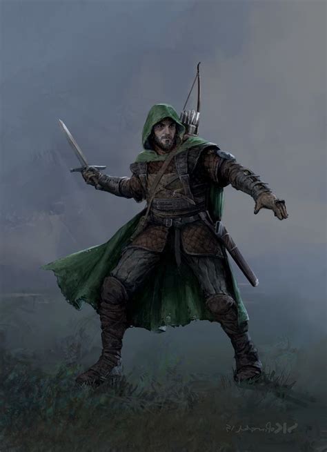 Artstation Robin Hood Stefan Kopinski Medieval Fantasy Characters