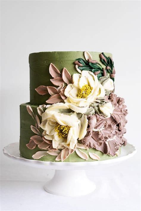 .textured cake design with buttercream, palette knives, and a few other basic cake decorating tools. Palette knife cake decorating : nextfuckinglevel