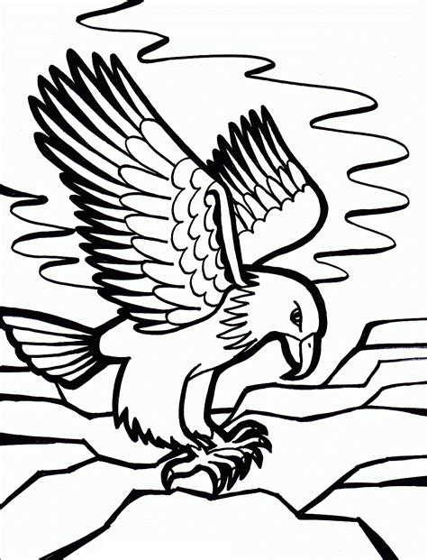 Gambar Dazzling Ideas Coloring Page Eagle Free Printable Pages Kids