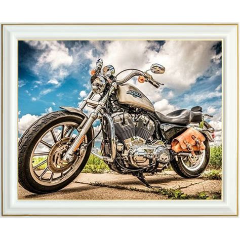Diamond Painting Harley Davidson 40 X 50 Cm Lartera