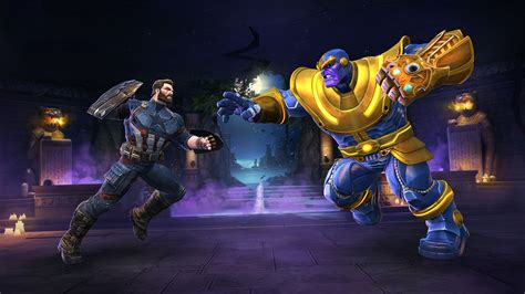2880x1800 Captain America And Thanos In Marvel Contest Of Champions