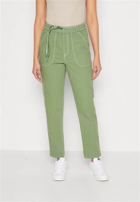 Marks And Spencer Slim Trousers Bright Sagegreen Zalandode