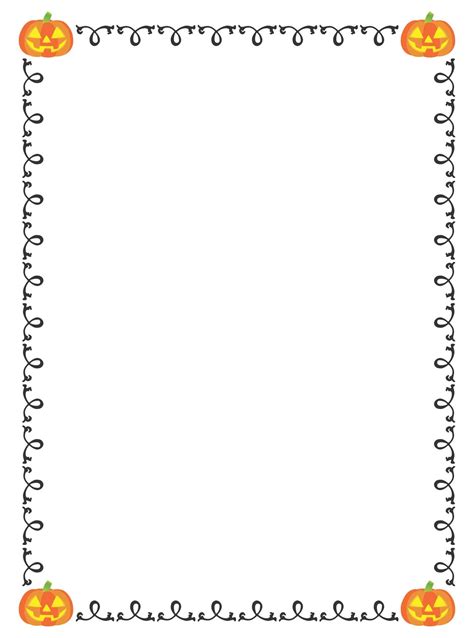 15 Best Free Printable Halloween Border Paper Pdf For Free At