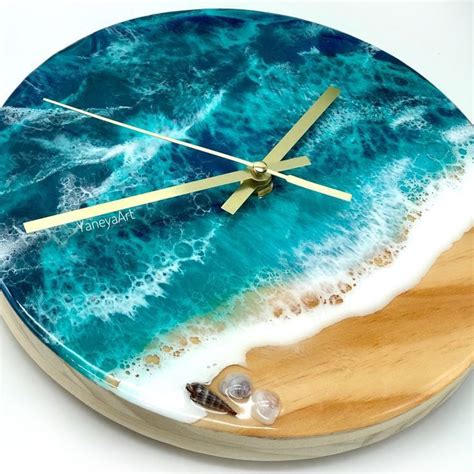 Markus linnenbrink pigmented epoxy art wood. Epoxy clock in 2020 | Resin wall art, Wood clocks, Hand ...