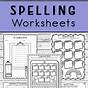 Create Spelling Worksheet